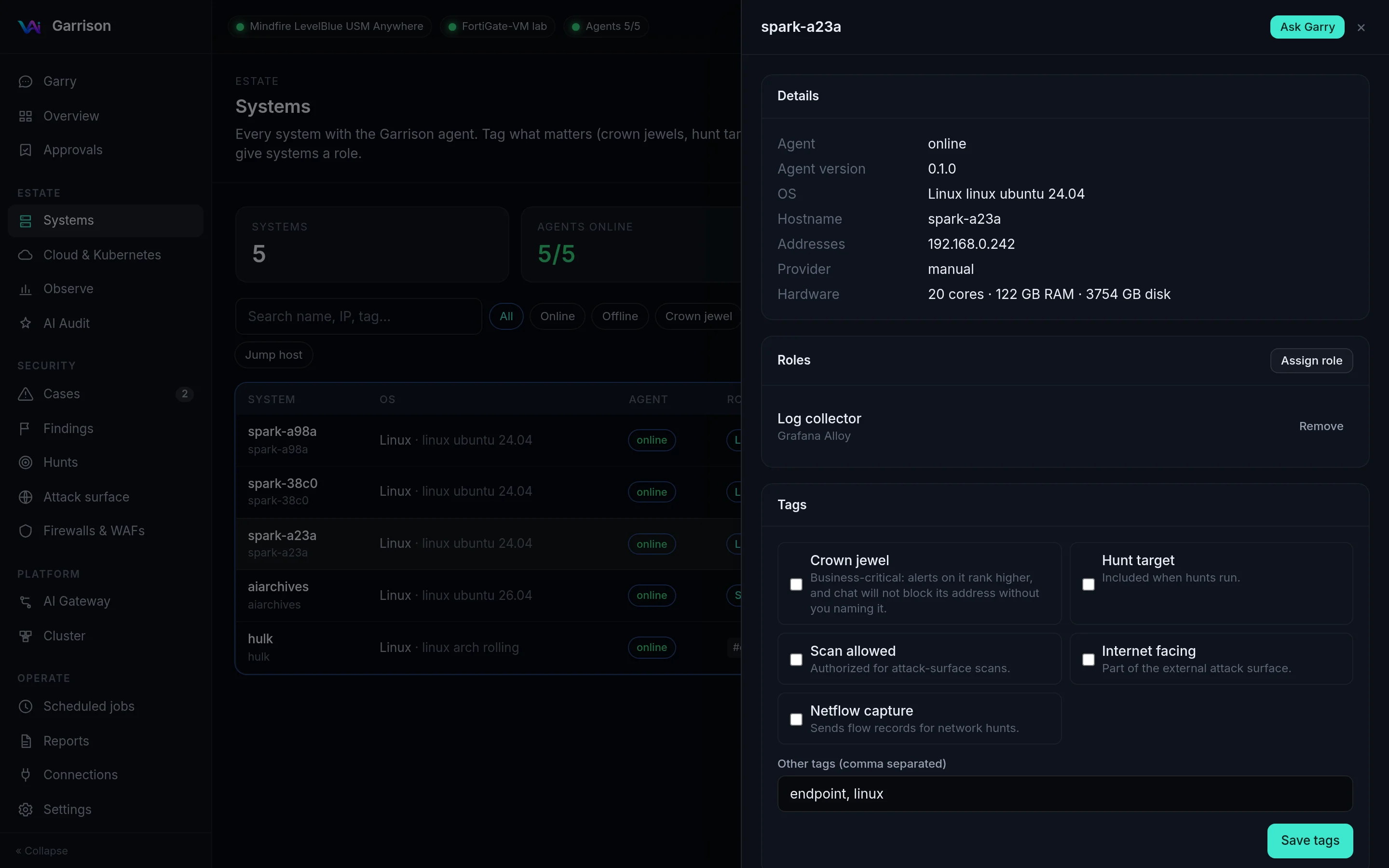 A system’s details